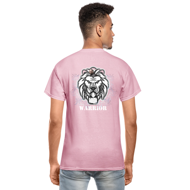 Gildan Ultra Cotton Adult T-Shirt ( T-TRIS THE GEMINI - SCE - WARRIOR - T-SHIRT ) - light pink