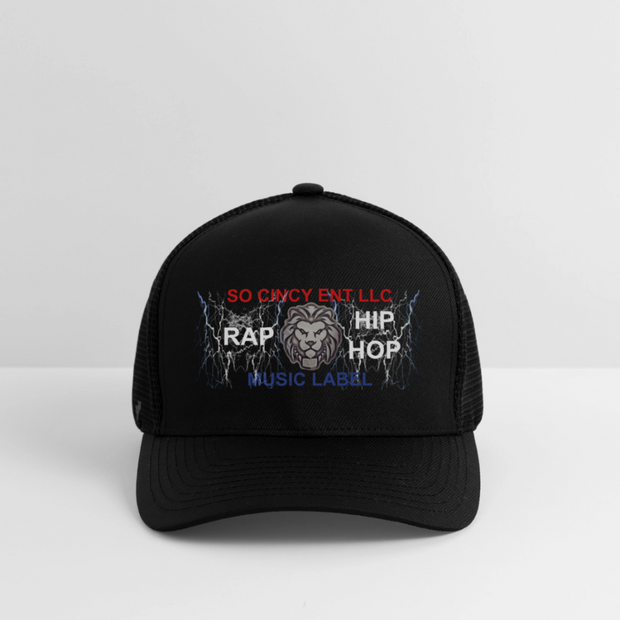 Flexfit  Melange Baseball Cap ( SCE - RAP/HIP-HOP - MUSIC LABEL - PATRIOT - FLEXFIT BASEBALL CAP ) - black