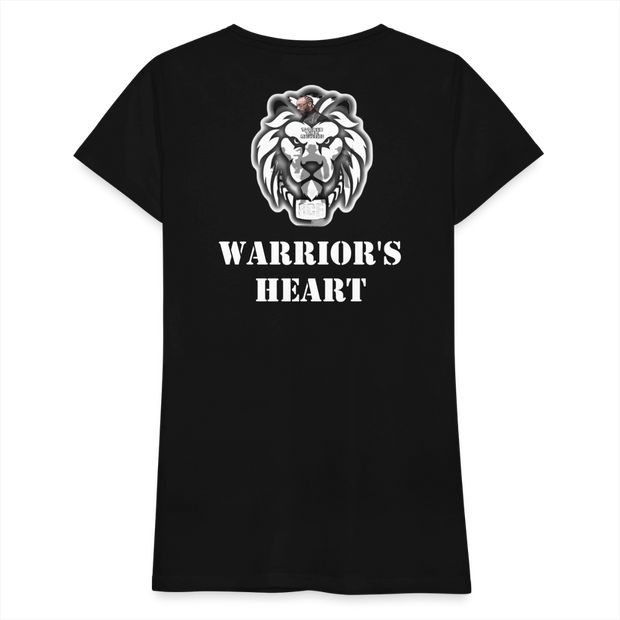 Gildan Ultra Cotton Ladies Adult T-Shirt ( SCE - WARRIORS HEART - T-SHIRT ) - black