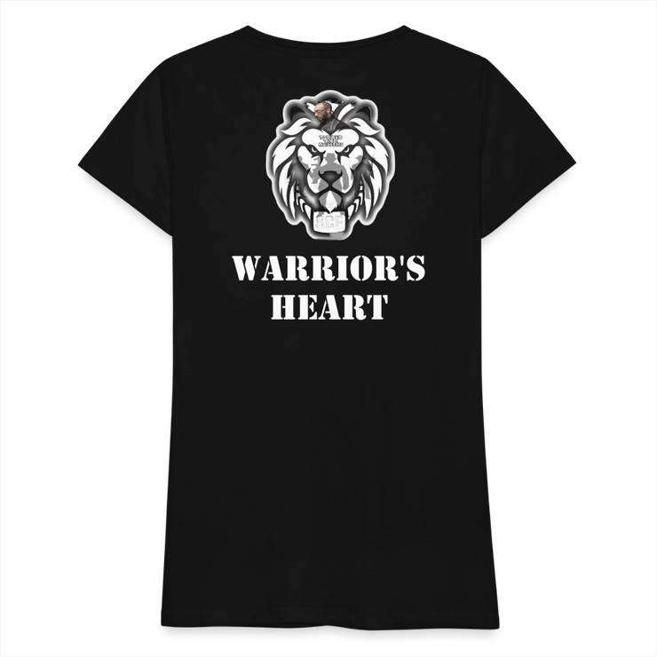 Gildan Ultra Cotton Ladies Adult T-Shirt ( SCE - WARRIORS HEART - T-SHIRT ) - black