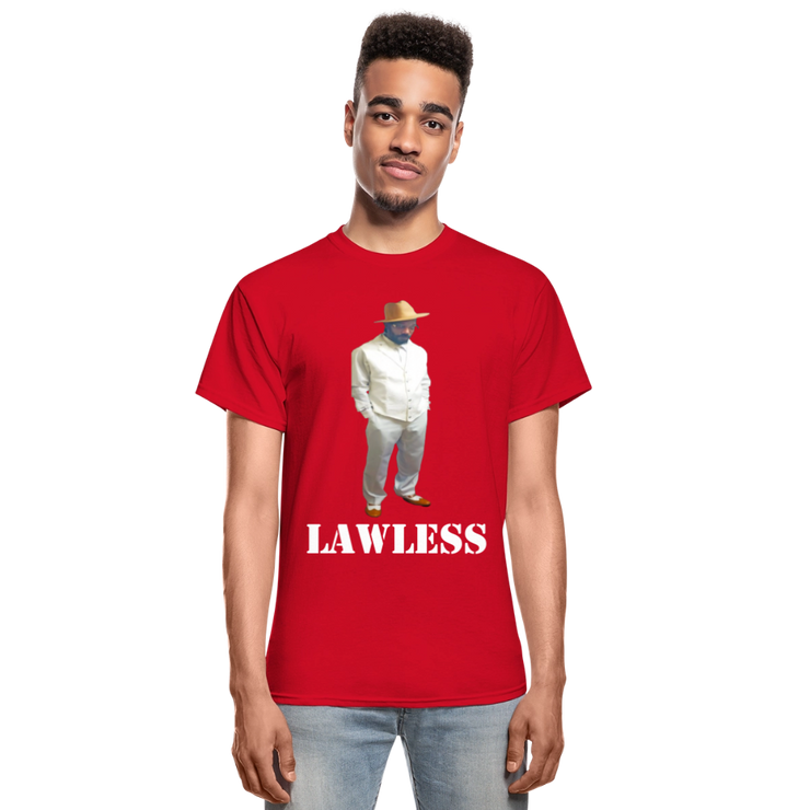 Gildan Ultra Cotton Adult T-Shirt ( T-TRIS THE GEMINI - SCE - LAWLESS - T-SHIRT ) - red