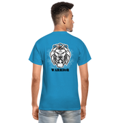 Gildan Ultra Cotton Adult T-Shirt ( T-TRIS THE GEMINI - SCE - WARRIOR - T-SHIRT ) - turquoise