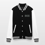 ADW is Just Hoods - SCE - VARSITY JACKET - black/white
