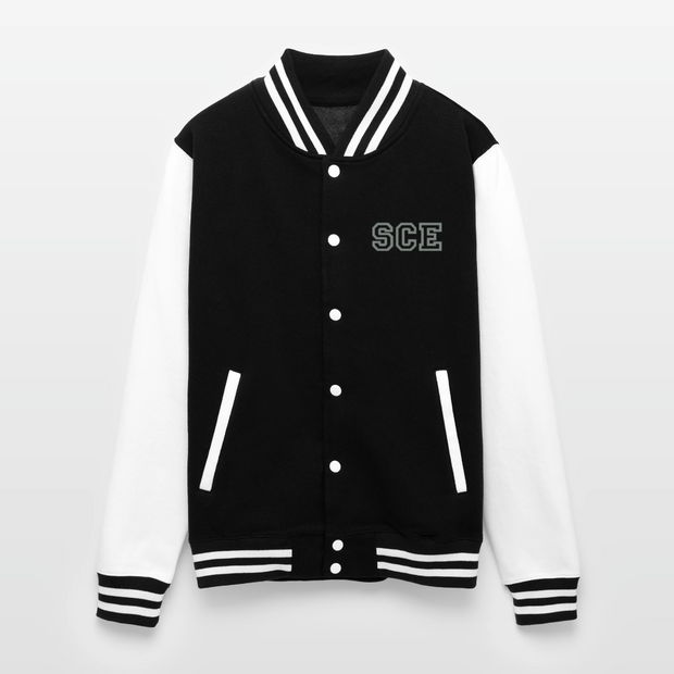 ADW is Just Hoods - SCE - VARSITY JACKET - black/white