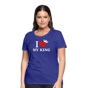 Gildan Ultra Cotton Ladies Adult T-Shirt ( SCE - WARRIORS HEART - T-SHIRT ) - royal blue