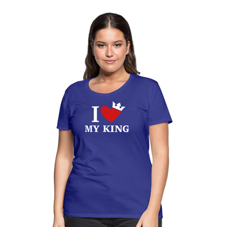 Gildan Ultra Cotton Ladies Adult T-Shirt ( SCE - WARRIORS HEART - T-SHIRT ) - royal blue