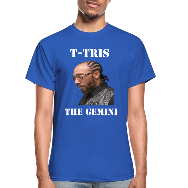 Gildan Ultra Cotton Adult T-Shirt ( T-TRIS THE GEMINI - SCE - WARRIOR - T-SHIRT ) - royal blue