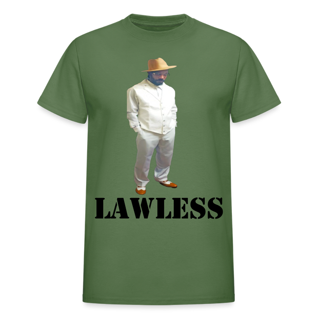 Gildan Ultra Cotton Adult T-Shirt ( T-TRIS THE GEMINI - LAWLESS ALBUM - SCE - WARRIOR - T-SHIRT ) - military green