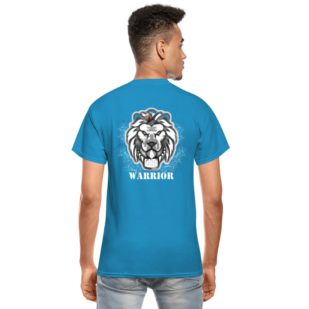 Gildan Ultra Cotton Adult T-Shirt ( T-TRIS THE GEMINI - SCE - WARRIOR - T-SHIRT ) - turquoise