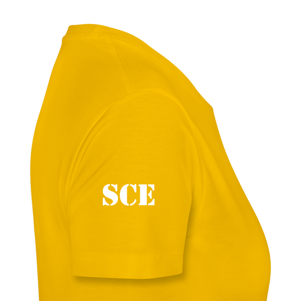 Gildan Ultra Cotton Ladies Adult T-Shirt ( SCE - WARRIORS HEART - T-SHIRT ) - sun yellow