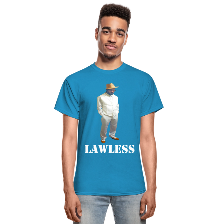 Gildan Ultra Cotton Adult T-Shirt ( T-TRIS THE GEMINI - SCE - LAWLESS - T-SHIRT ) - turquoise