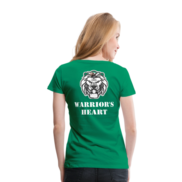 Gildan Ultra Cotton Ladies Adult T-Shirt ( SCE - WARRIORS HEART - T-SHIRT ) - kelly green