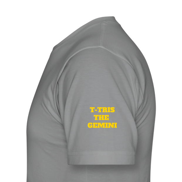 Unisex Jersey T-Shirt by Bella + Canvas ( SCE - T-TRIS THE GEMINI - NEVER SURRENDER - T-SHIRT ) - slate