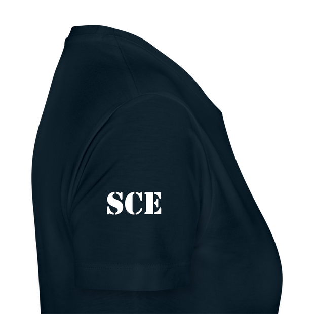 Gildan Ultra Cotton Ladies Adult T-Shirt ( SCE - WARRIORS HEART - T-SHIRT ) - deep navy
