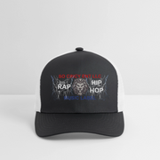 Flexfit  Melange Baseball Cap ( SCE - RAP/HIP-HOP - MUSIC LABEL - PATRIOT - FLEXFIT BASEBALL CAP ) - dark gray/white