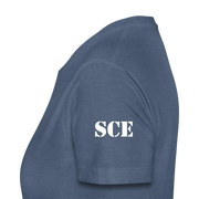 Gildan Ultra Cotton Ladies Adult T-Shirt ( SCE - WARRIORS HEART - T-SHIRT ) - heather blue