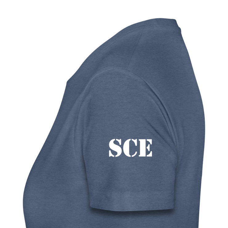 Gildan Ultra Cotton Ladies Adult T-Shirt ( SCE - WARRIORS HEART - T-SHIRT ) - heather blue