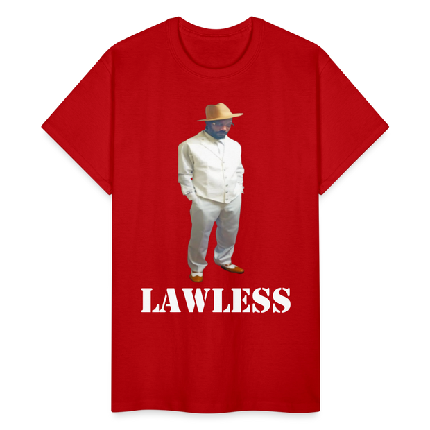 Gildan Ultra Cotton Adult T-Shirt ( T-TRIS THE GEMINI - SCE - LAWLESS - T-SHIRT ) - red