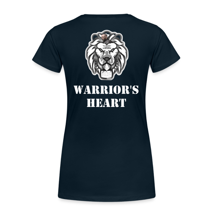Gildan Ultra Cotton Ladies Adult T-Shirt ( SCE - WARRIORS HEART - T-SHIRT ) - deep navy