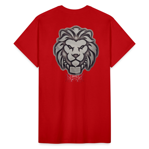 Gildan Ultra Cotton Adult T-Shirt ( T-TRIS THE GEMINI - SCE  - T-SHIRT ) - red