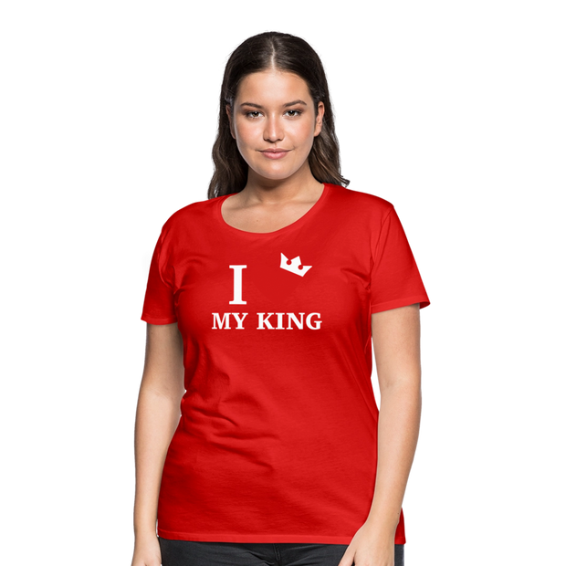 Gildan Ultra Cotton Ladies Adult T-Shirt ( SCE - WARRIORS HEART - T-SHIRT ) - red