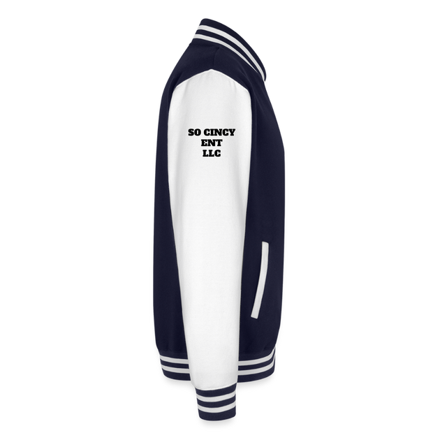 ADW is Just Hoods - SCE - VARSITY JACKET - navy/white