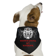 Dog Bandana ( SCE - T-TRIS THE GEMINI - US WARRIOR - BULLY DOG BANDANA ) - black