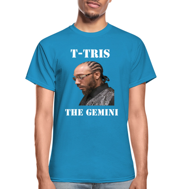 Gildan Ultra Cotton Adult T-Shirt ( T-TRIS THE GEMINI - SCE - WARRIOR - T-SHIRT ) - turquoise
