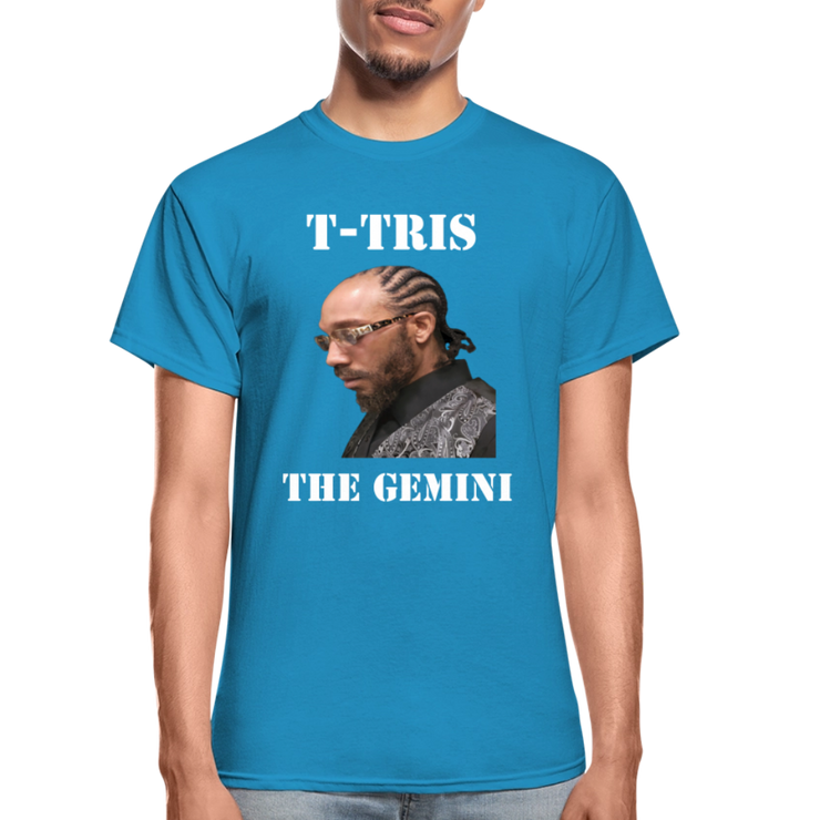 Gildan Ultra Cotton Adult T-Shirt ( T-TRIS THE GEMINI - SCE - WARRIOR - T-SHIRT ) - turquoise