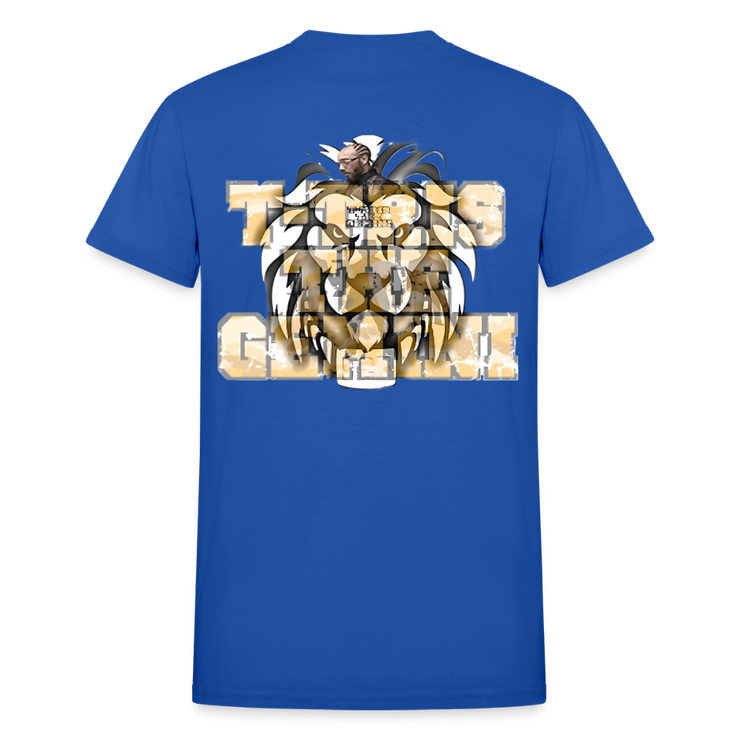Gildan Ultra Cotton Adult T-Shirt ( T-TRIS THE GEMINI - LAWLESS ALBUM - SCE - WARRIOR - T-SHIRT ) - royal blue