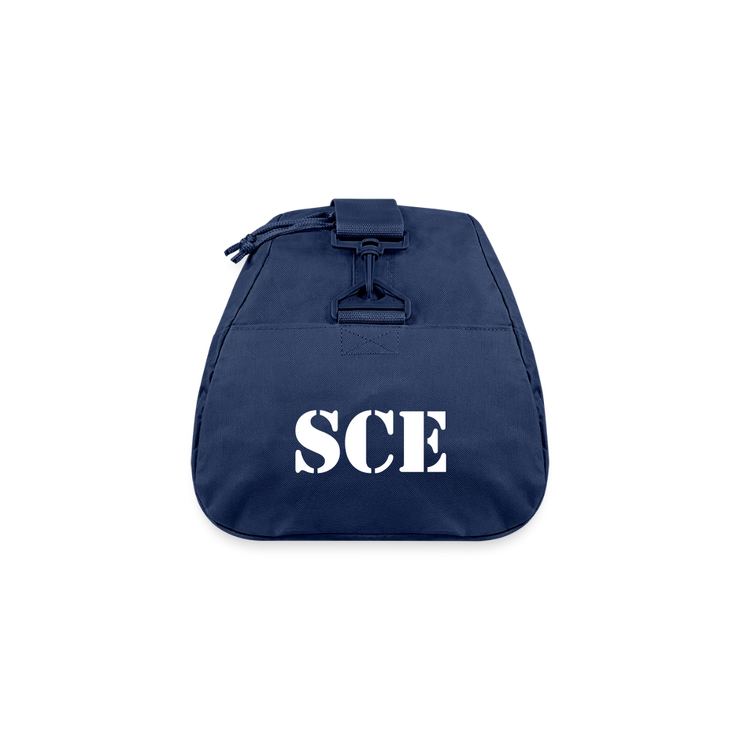 RECYCLED DUFFLE BAG ( SCE - RAP/HIP-HOP - MUSIC LABEL - PATRIOT - DUFFLE BAG - navy