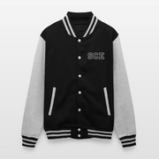 ADW is Just Hoods - SCE - VARSITY JACKET - black/heather grey