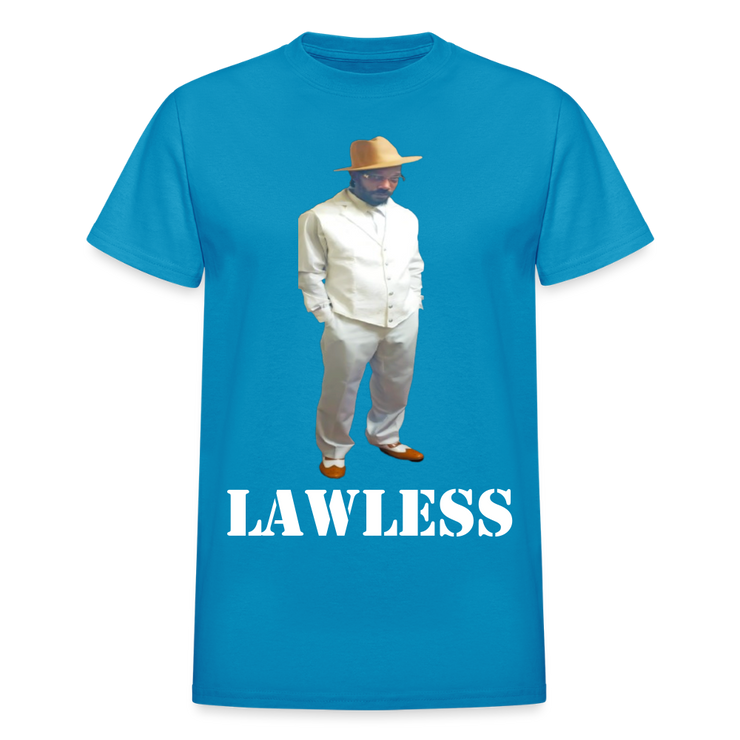 Gildan Ultra Cotton Adult T-Shirt ( T-TRIS THE GEMINI - SCE - LAWLESS - T-SHIRT ) - turquoise