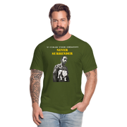 Unisex Jersey T-Shirt by Bella + Canvas ( SCE - T-TRIS THE GEMINI - NEVER SURRENDER - T-SHIRT ) - olive