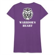Gildan Ultra Cotton Ladies Adult T-Shirt ( SCE - WARRIORS HEART - T-SHIRT ) - purple