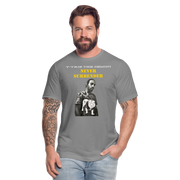 Unisex Jersey T-Shirt by Bella + Canvas ( SCE - T-TRIS THE GEMINI - NEVER SURRENDER - T-SHIRT ) - slate