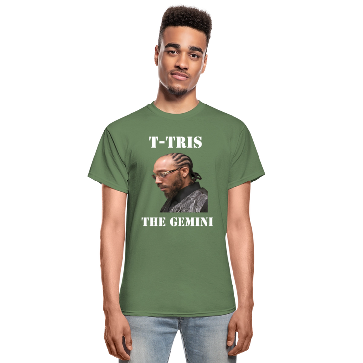 Gildan Ultra Cotton Adult T-Shirt ( T-TRIS THE GEMINI - SCE - WARRIOR - T-SHIRT ) - military green