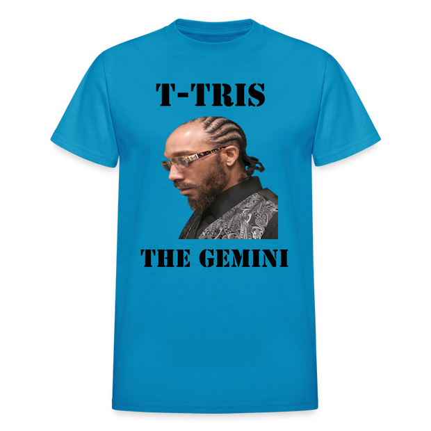 Gildan Ultra Cotton Adult T-Shirt ( T-TRIS THE GEMINI - SCE - WARRIOR - T-SHIRT ) - turquoise