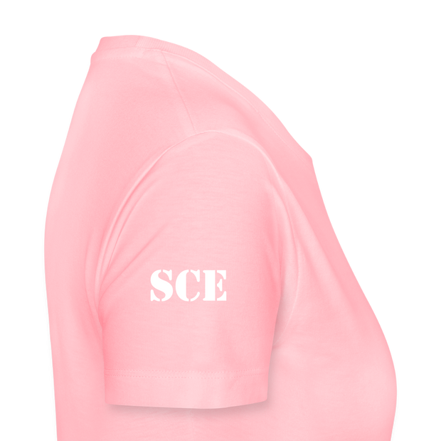 Gildan Ultra Cotton Ladies Adult T-Shirt ( SCE - WARRIORS HEART - T-SHIRT ) - pink