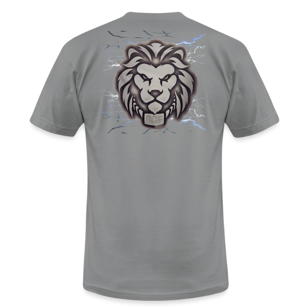 Unisex Jersey T-Shirt by Bella + Canvas ( SCE - T-TRIS THE GEMINI - NEVER SURRENDER - T-SHIRT ) - slate
