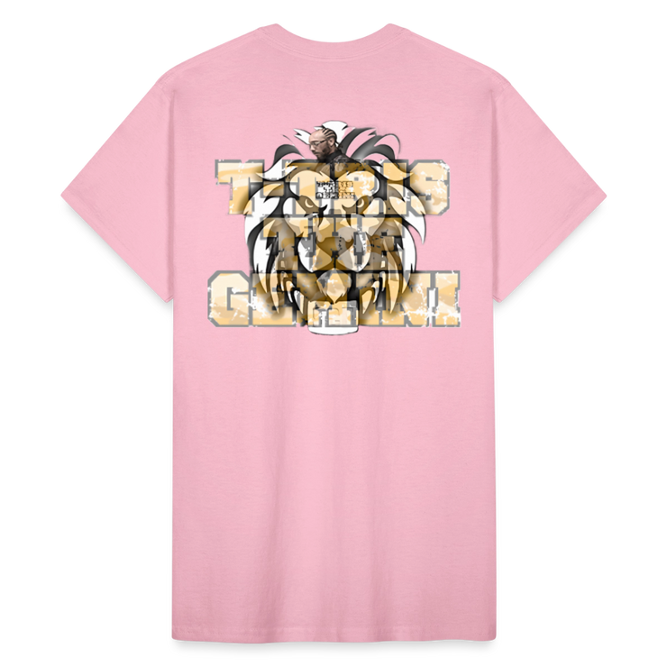 Gildan Ultra Cotton Adult T-Shirt ( T-TRIS THE GEMINI - LAWLESS ALBUM - SCE - WARRIOR - T-SHIRT ) - light pink
