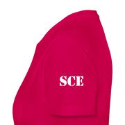 Gildan Ultra Cotton Ladies Adult T-Shirt ( SCE - WARRIORS HEART - T-SHIRT ) - dark pink
