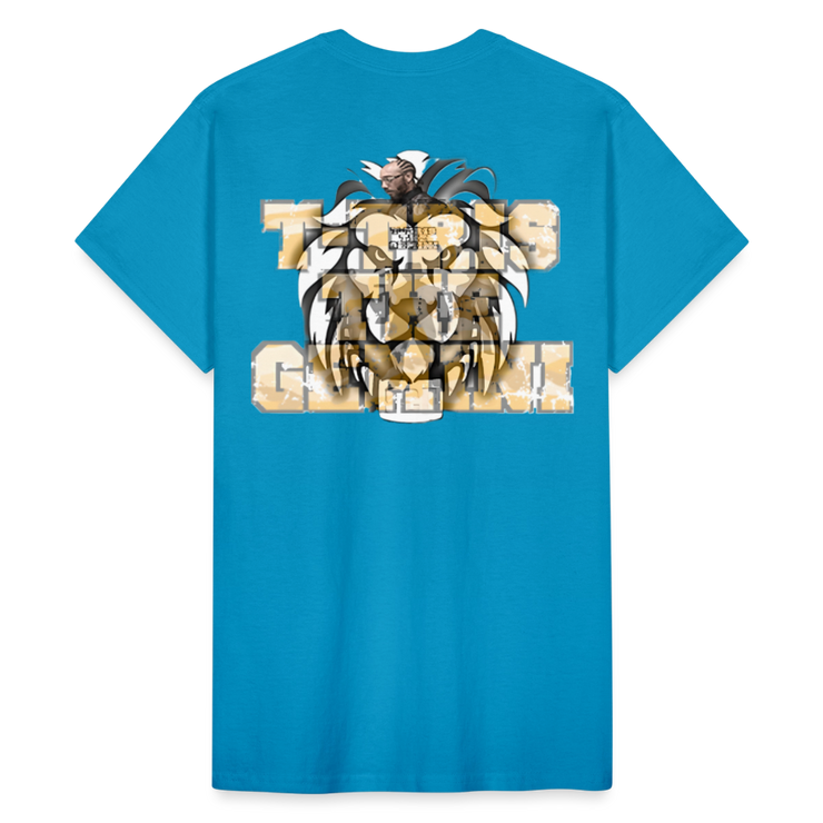 Gildan Ultra Cotton Adult T-Shirt ( T-TRIS THE GEMINI - SCE - LAWLESS - T-SHIRT ) - turquoise