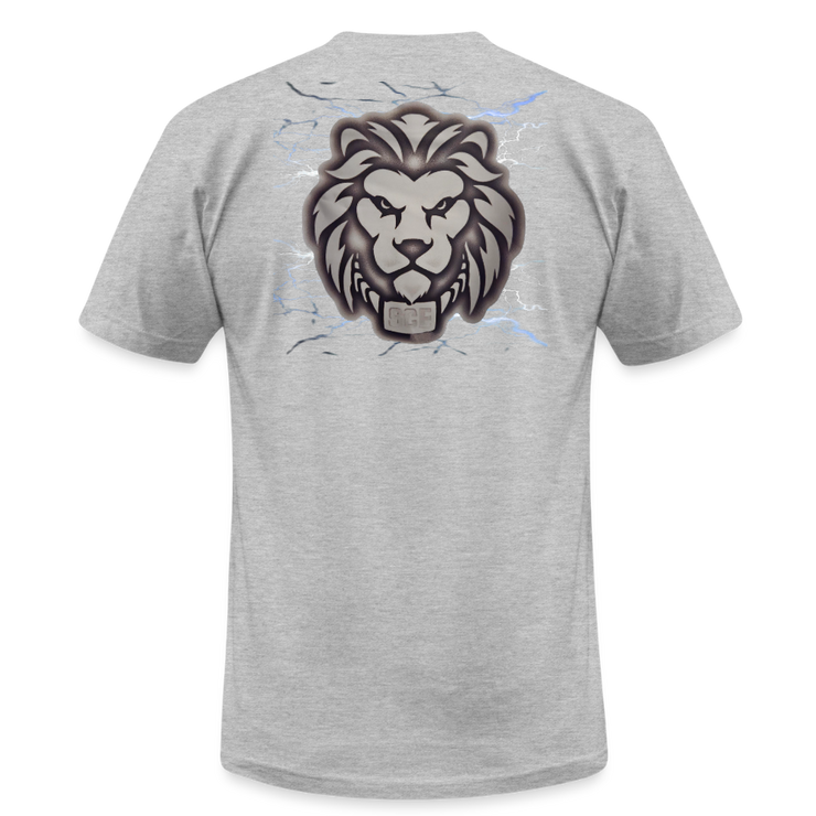 Unisex Jersey T-Shirt by Bella + Canvas ( SCE - T-TRIS THE GEMINI - NEVER SURRENDER - T-SHIRT ) - heather gray