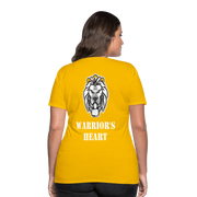 Gildan Ultra Cotton Ladies Adult T-Shirt ( SCE - WARRIORS HEART - T-SHIRT ) - sun yellow