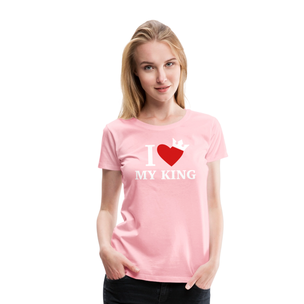 Gildan Ultra Cotton Ladies Adult T-Shirt ( SCE - WARRIORS HEART - T-SHIRT ) - pink