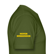 Unisex Jersey T-Shirt by Bella + Canvas ( SCE - T-TRIS THE GEMINI - NEVER SURRENDER - T-SHIRT ) - olive