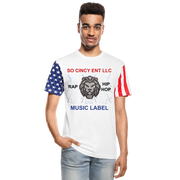 Adult Stars N Stripes T-Shirt ( SCE - RAP/HIP-HOP - MUSIC LABEL - SCE - WARRIOR - T-SHIRT ) - white