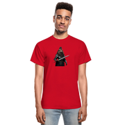 Gildan Ultra Cotton Adult T-Shirt ( T-TRIS THE GEMINI - WE KINGS - SCE - WARRIOR - T-SHIRT ) - red