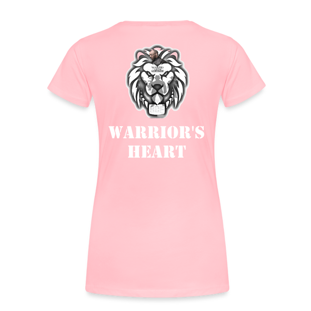 Gildan Ultra Cotton Ladies Adult T-Shirt ( SCE - WARRIORS HEART - T-SHIRT ) - pink